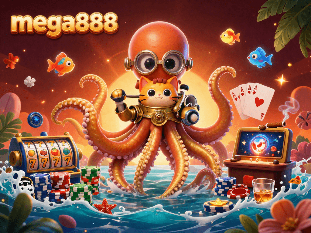 Memainkan mega888 dengan slot menarik dan kejutan visual dalam ilustrasi 3D yang menakjubkan.