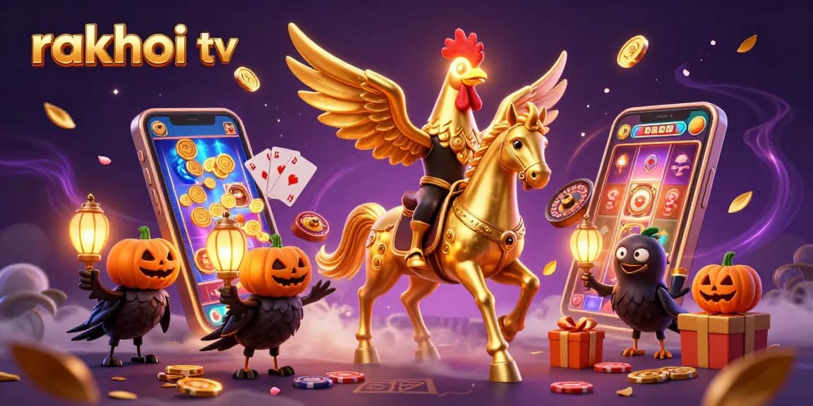 Experience thrilling gameplay with rakhoi tv in a vibrant casino scene featuring a golden rooster and dynamic elements.