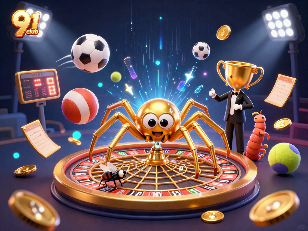 Experience thrilling bets at the 91 club with colorful roulette and sports elements