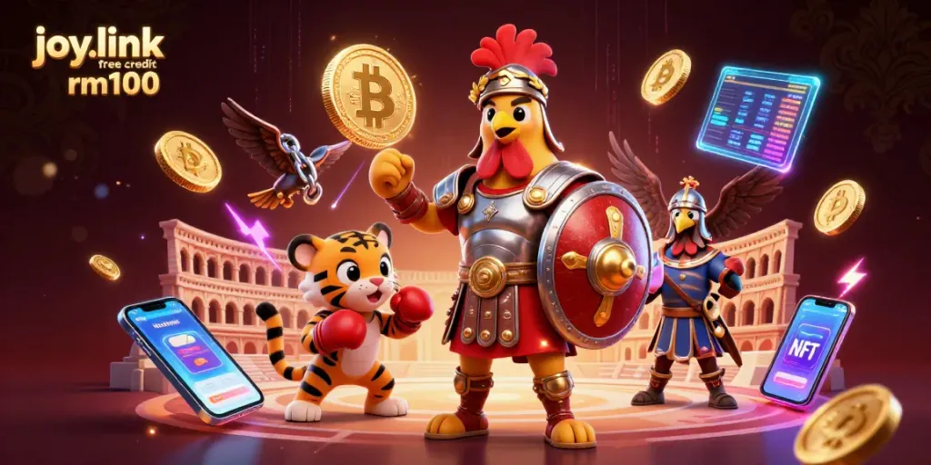 Engage with joy.link free credit rm100 gaming offers through an exhilarating casino illustration.