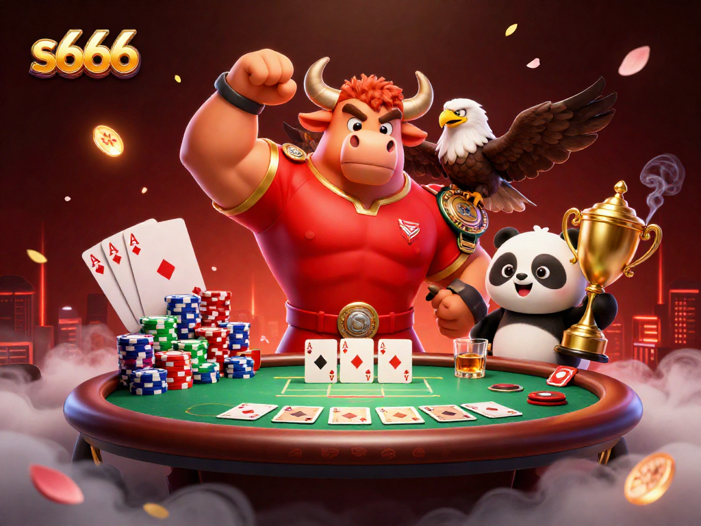 Command the tables with s666 in this dynamic casino scene featuring victory and celebration.