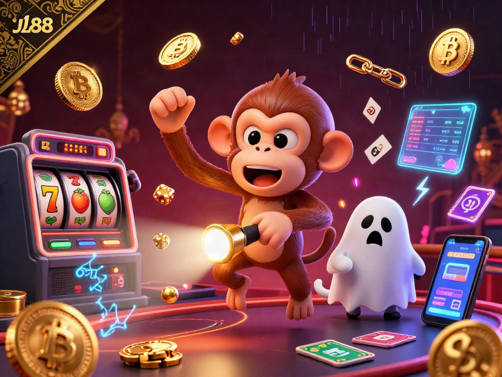 Engage with lively action at Jw88 as the poltergeist monkey juggles while the ghost-hunter puppy tracks elusive treasures.