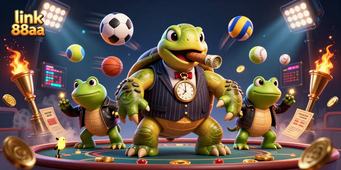 Engage in the thrill of gambling with link 88aa featuring energetic casino characters and sports excitement.